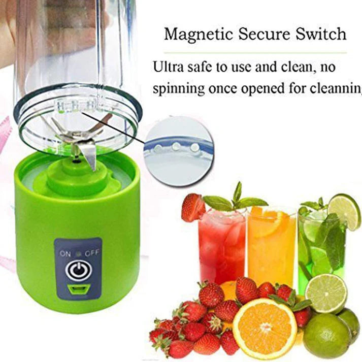 Six Blade Portable USB Electric Juicer Bottle Blender