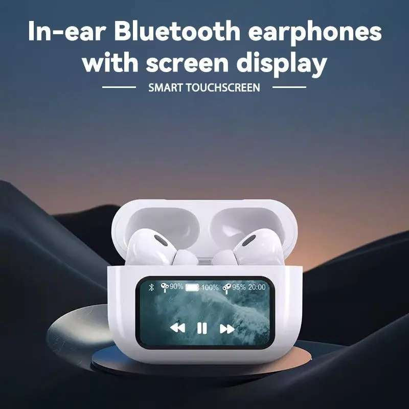 A9 Pro Airpods ANC/ENC Touch Screen Wireless Earbuds