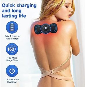 Mini Body Massager Pulse Neck Pain Relief EMS Butterfly Body Massager