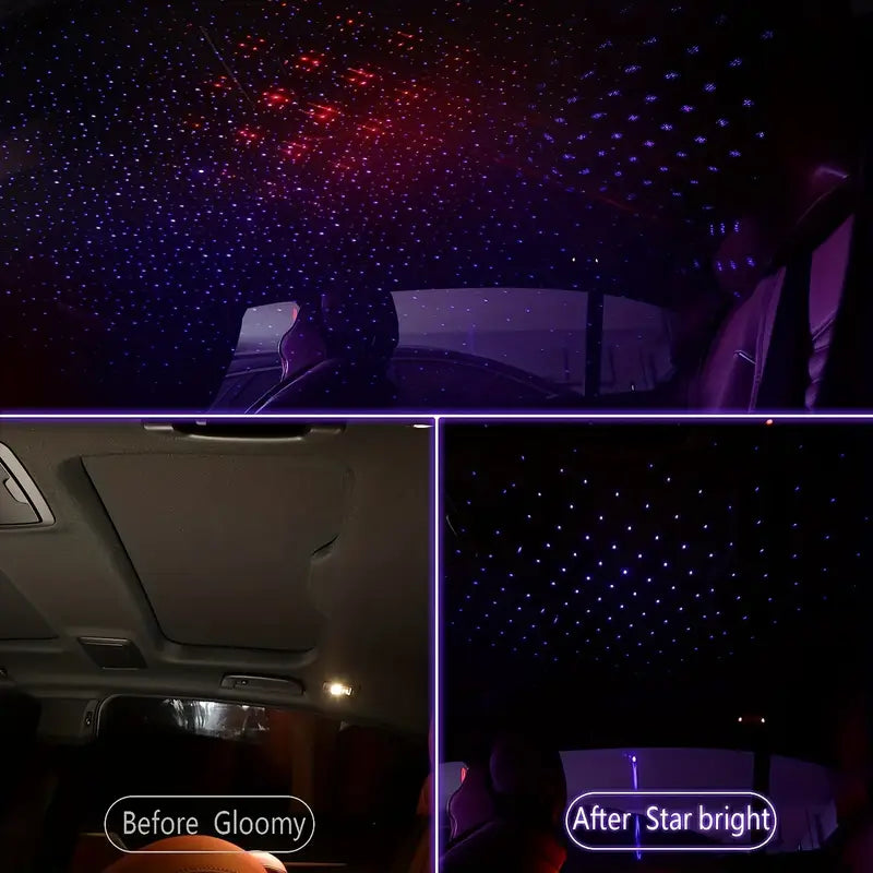 Car Roof Projection Light Usb Portable Star Night Light