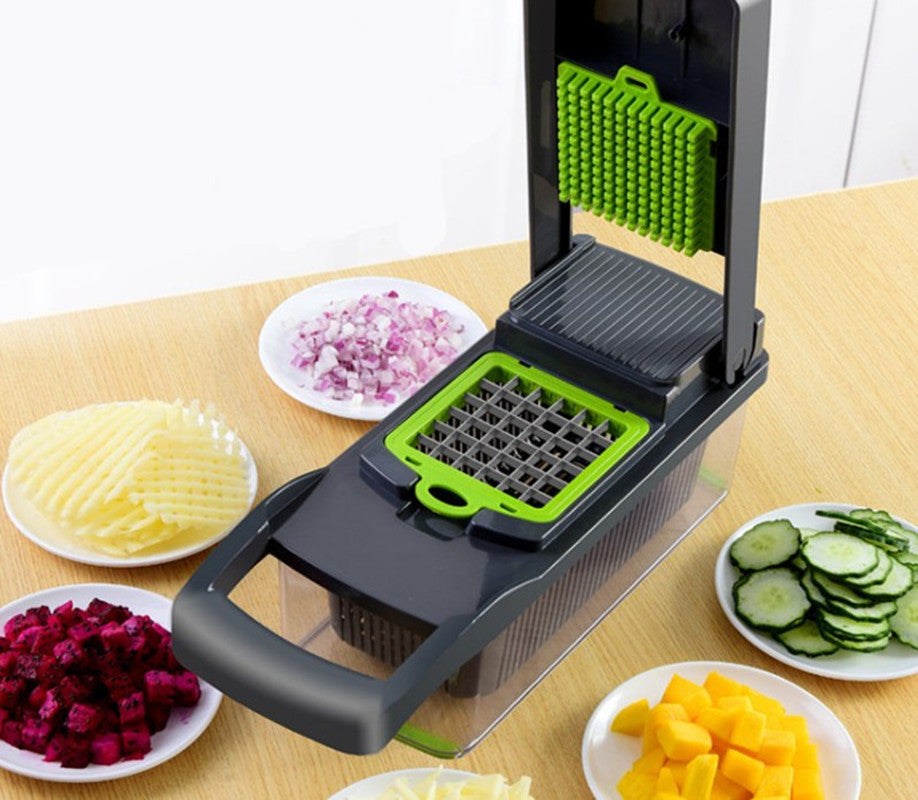 Multifunctional Vegetable Slicer Cutter & Shredder with Basket