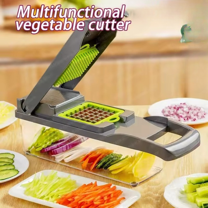 Multifunctional Vegetable Slicer Cutter & Shredder with Basket