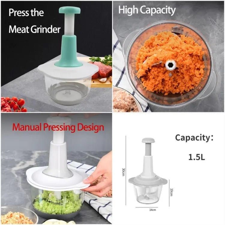 Multi-Functional Vegetable & Meat Grinder, Grater, Chopper