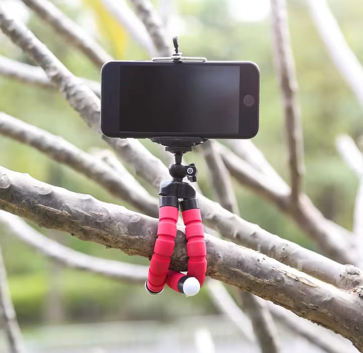 Adjustable Octopus Mobile Tripod Plus Holder