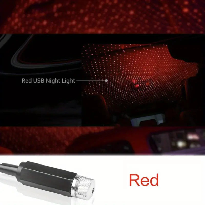 Car Roof Projection Light Usb Portable Star Night Light