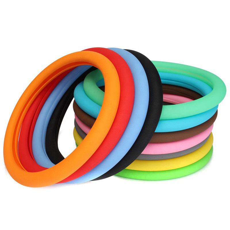 Car Silicone Steering Wheel Elastic Glove Cover