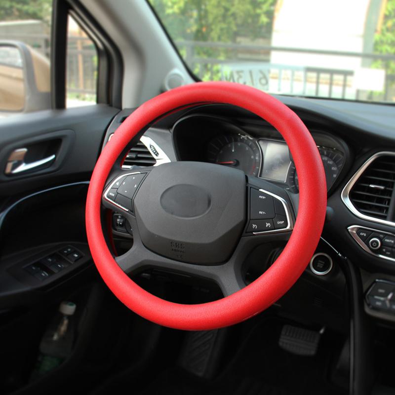 Car Silicone Steering Wheel Elastic Glove Cover