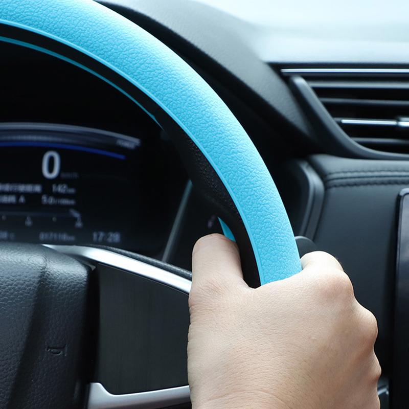 Car Silicone Steering Wheel Elastic Glove Cover