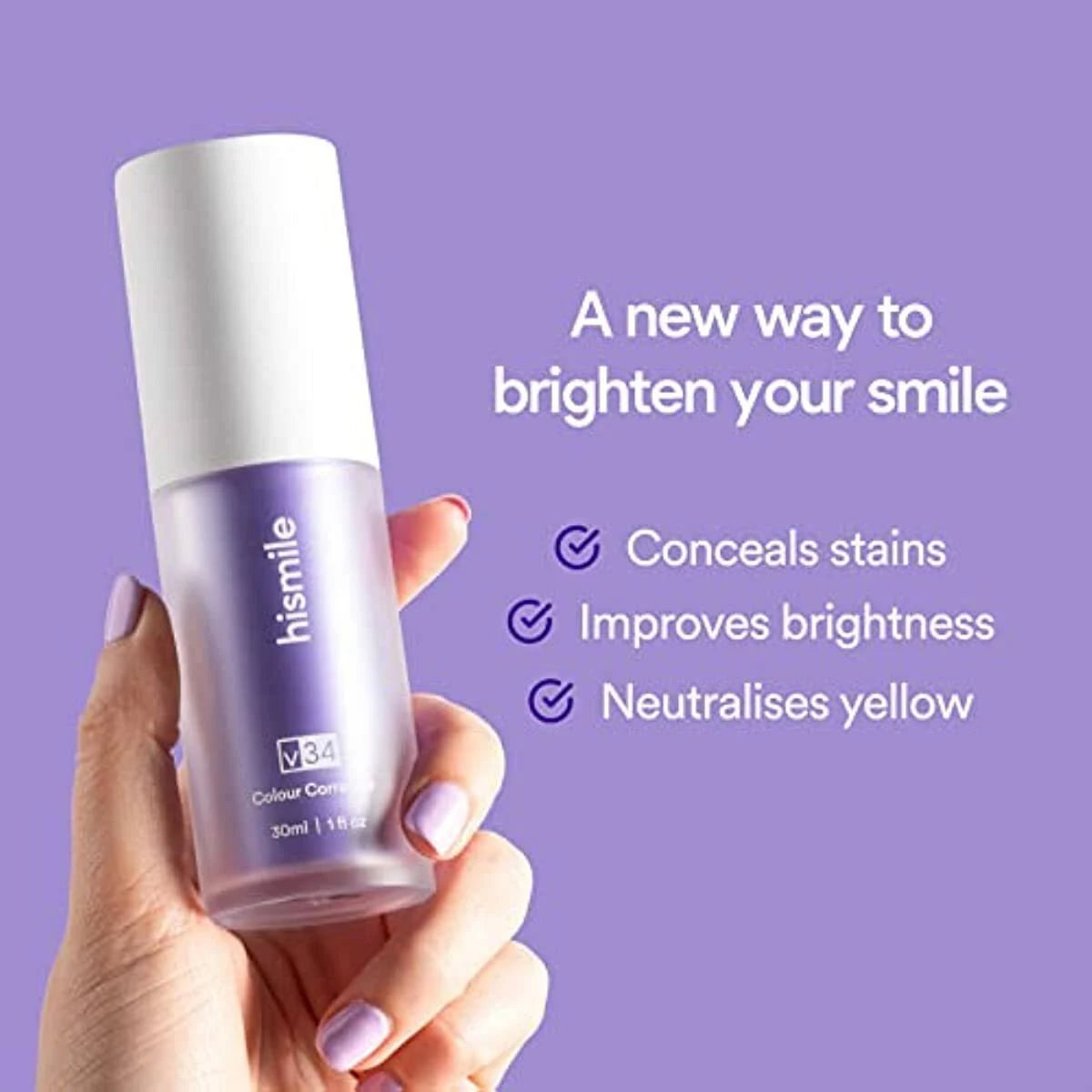 Teeth Brightening Hismiles V34 Colour Corrector Serum – 30ml